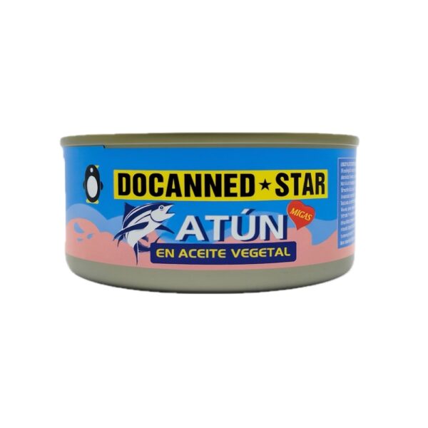 Atún en aceite vegetal Docanned Star (140 g / 4.9 oz)