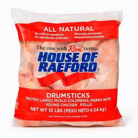 Muslos de Pollo House of Raeford (4.54 kg / 10 lb)