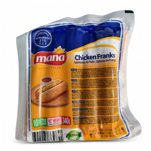 Salchichas de Pollo Mana 340g