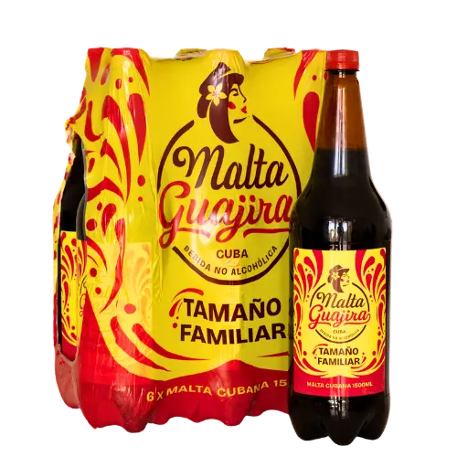 Blíster de Malta Guajira Tamaño Familiar (1.5L) 6u