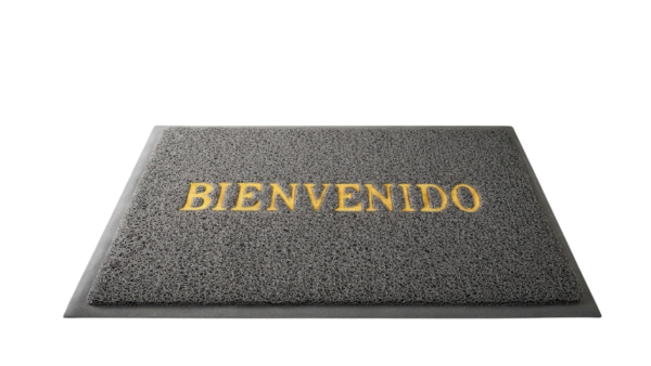 Alfombra de Entrada BIENVENIDO - Gris-Photoroom Alfombra de Entrada BIENVENIDO - Gris