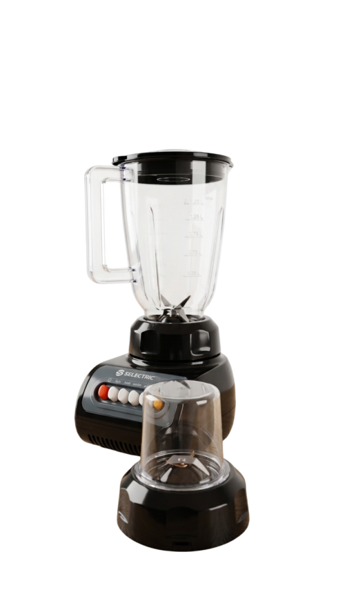 Batidora  Licuadora Multifunción STELECTRIC con Vaso Plastico y Accesorio Molinillo