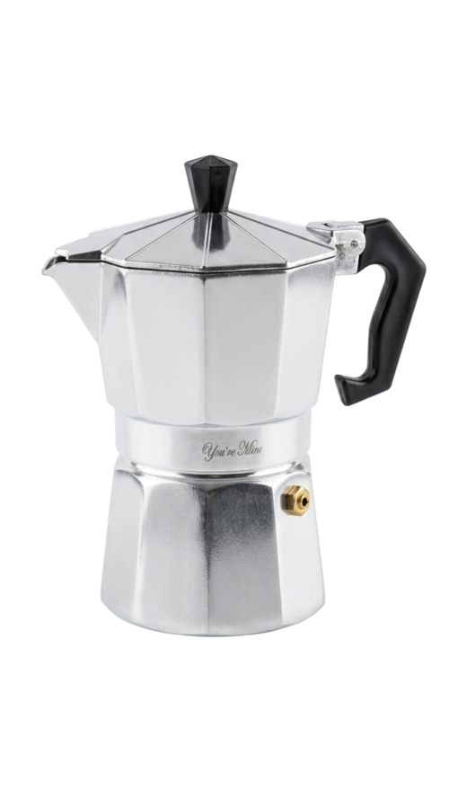 Cafetera Italiana Moka Clásica de Aluminio (2 Tazas)
