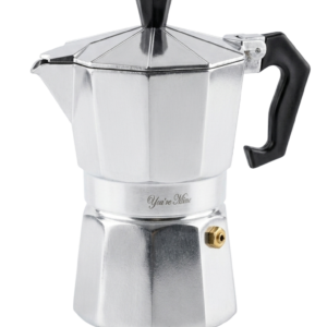 Cafetera Italiana Moka Clásica de Aluminio (3 Tazas)-Photoroom Cafetera Italiana Moka Clásica de Aluminio (3 Tazas)
