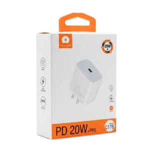 Cargador Rápido USB-C 20W PD + PPS (Modelo C176)