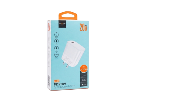 Cargador Rápido WUW PD 20W USB-C (Modelo C196)