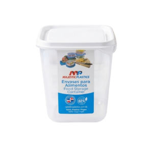 Envase Plástico Multiuso Rectangular con Tapa (Majestic Plastics)
