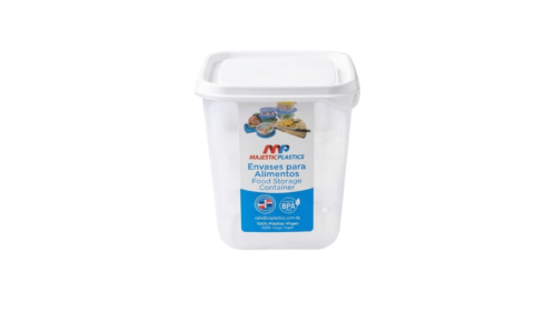Envase Plástico Multiuso Rectangular con Tapa (Majestic Plastics)