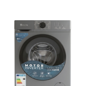 Lavadora STELECTRIC 9 kg con Lavado a Vapor y Motor Inverter-Photoroom Lavadora STELECTRIC 9 kg con Lavado a Vapor y Motor Inverter