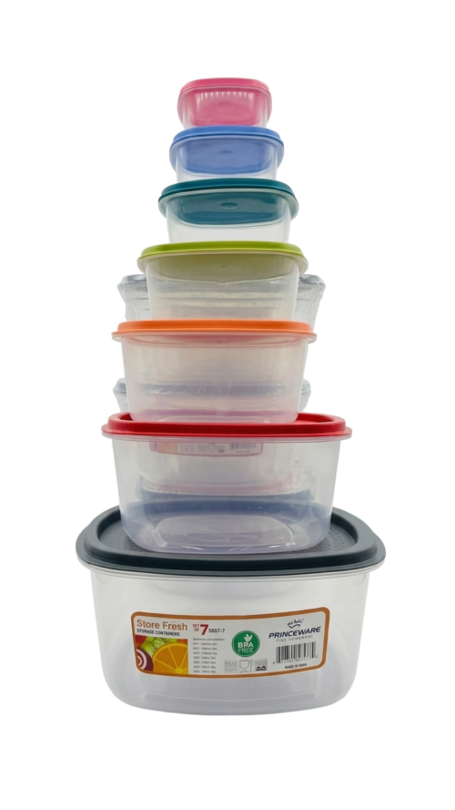 Set de Pozuelos Plásticos Multiuso Princeware Store Fresh (7 Piezas)-Photoroom Set de Pozuelos Plásticos Multiuso Princeware Store Fresh (7 Piezas)