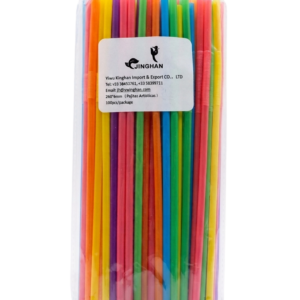 Sorbetes Pajitas Flexibles de Colores (Paquete de 100 Uds.)